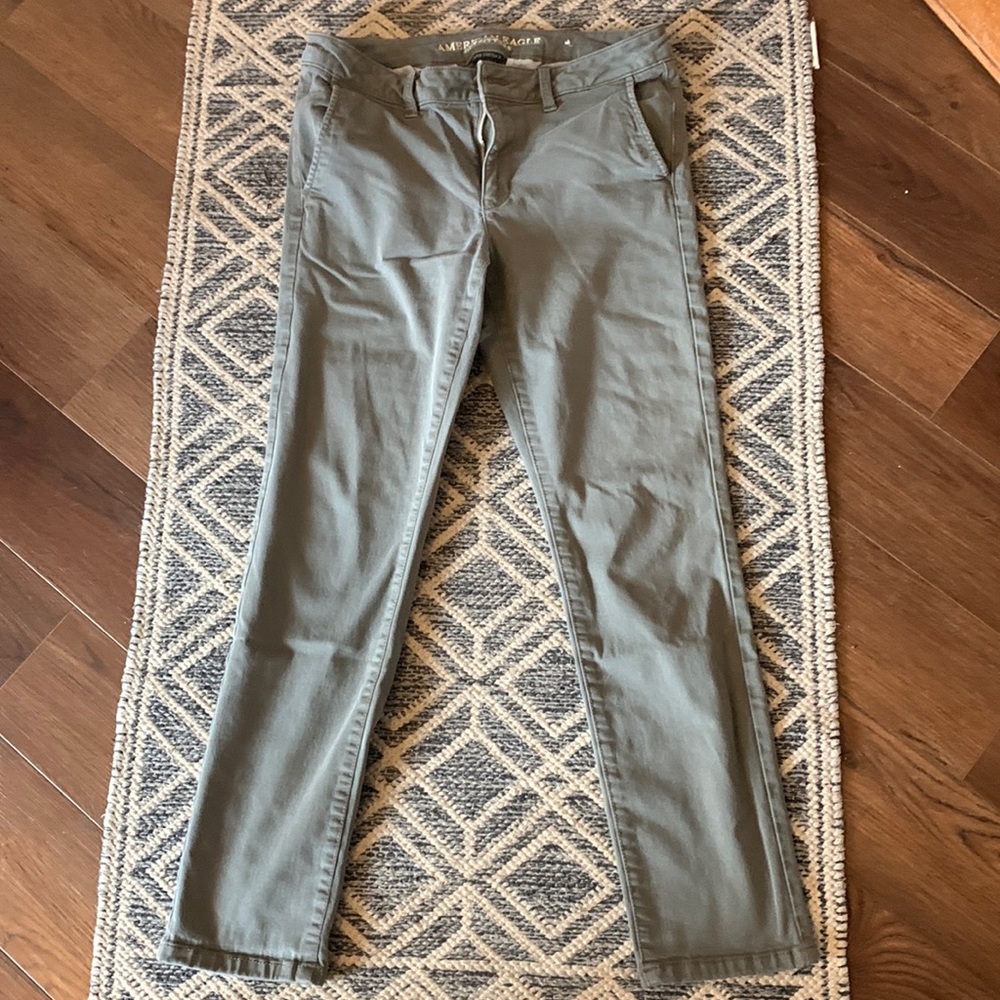 Green trousers. American Eagle. Size 10 (fit like 8)
